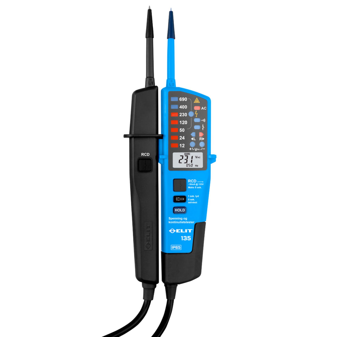 ELIT 135 m/ jordfeilbrytertest