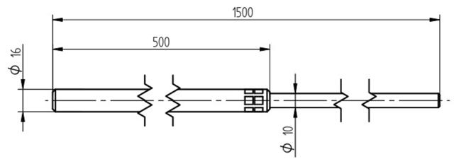 ELIT LOF-Al 1,5m ø16/10mm3575658673