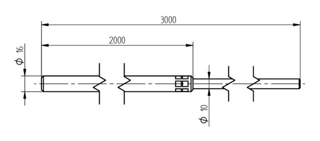 ELIT LOF-Al 3,0m ø16/10mm799662377