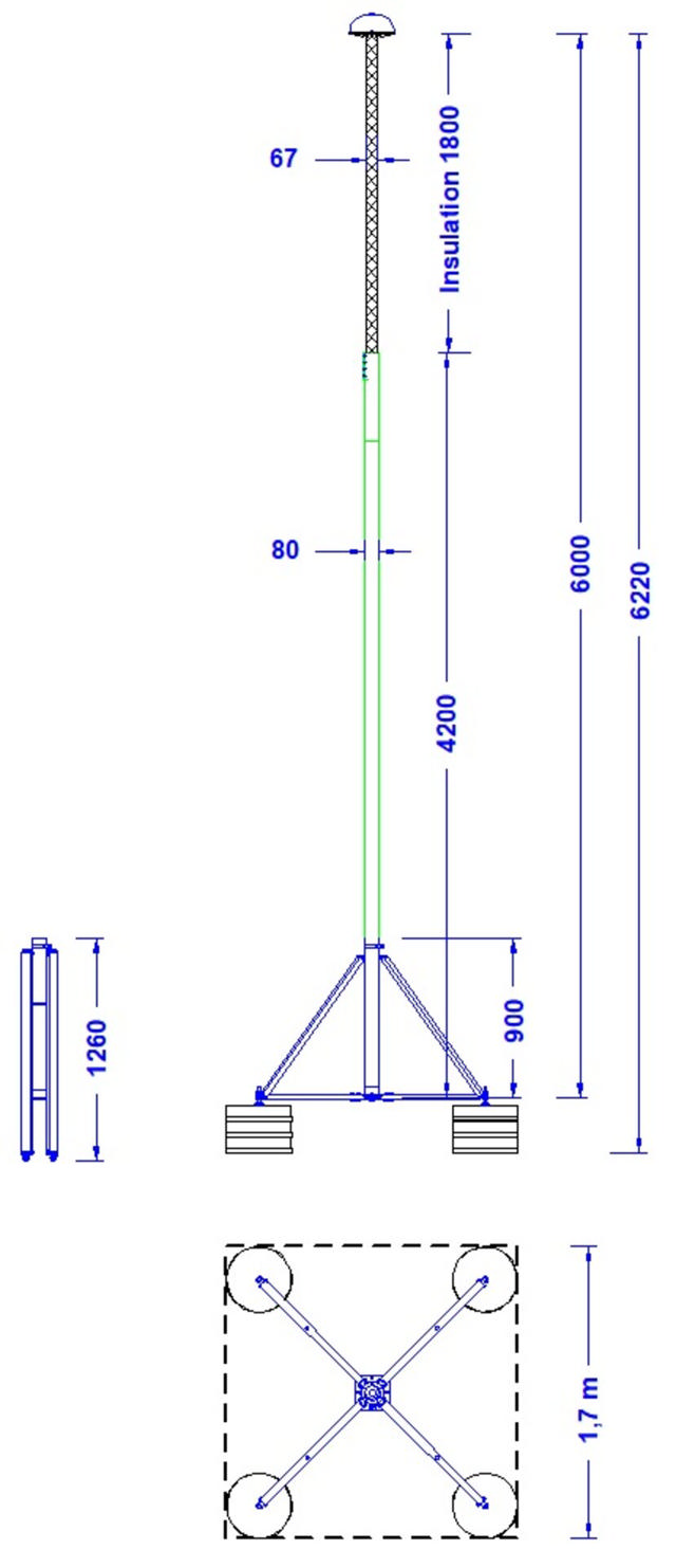 ELIT GUARD-MAST-6M-Ø80-SS-AL-RGF2412065738