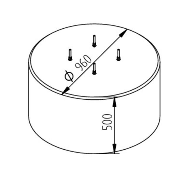ELIT FLOF-V2A-AL-6M-BETONG2367605608