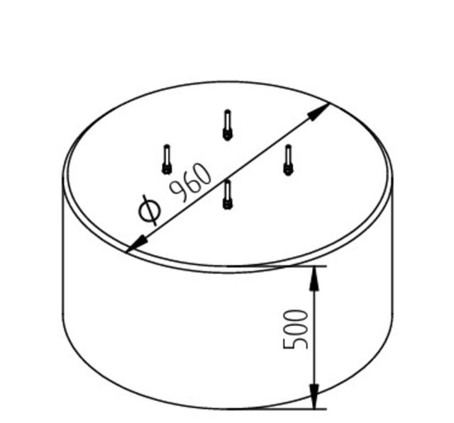 ELIT FLOF-V2A-AL-8M-BETONG2622078931