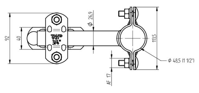 ELIT FESTE-LOF-V2A-Ø42MM