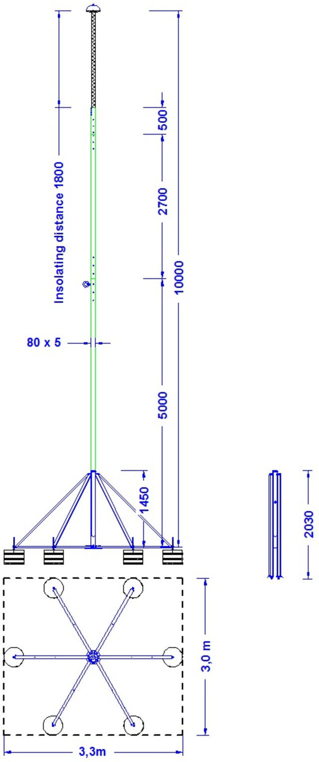 ELIT GUARD-MAST-10M-Ø80-SS-AL-RGF2870342879