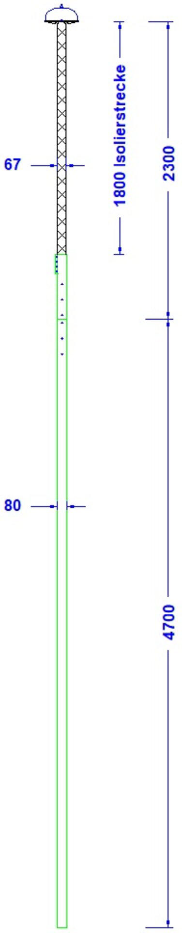 ELIT VEGG-MAST-GUARD-80MM-7M-ALU846767479