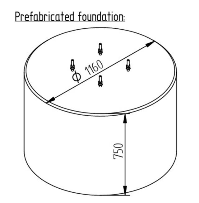 ELIT FLOF-V2A-AL-15M-BETONG2405439720