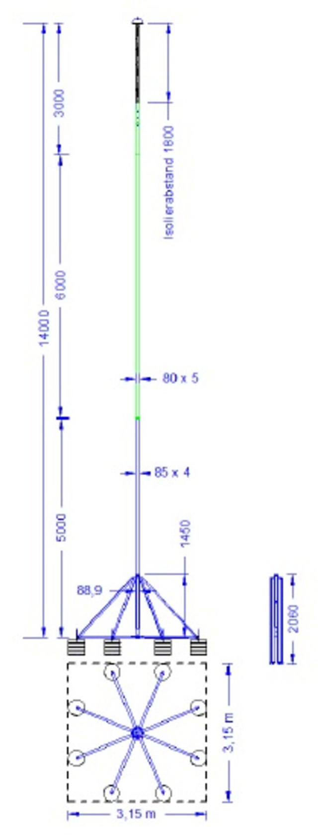ELIT GUARD-MAST-14M-Ø80MM1919487292