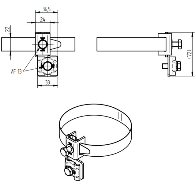 ELIT JBK-V2A-Ø25-100MM-10-50MM2717176944