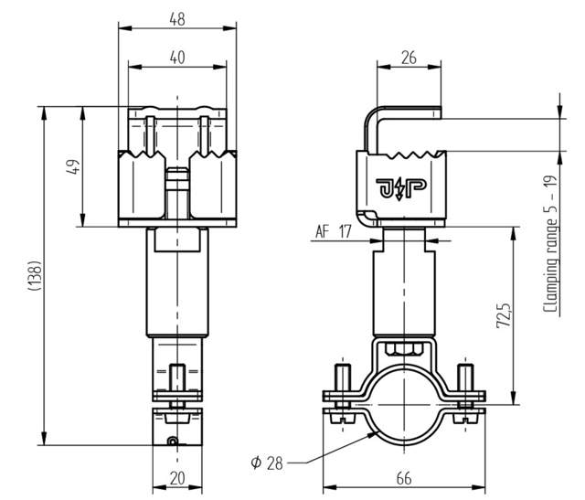 ELIT HVC85-KLEMM-V2A-Ø28MM