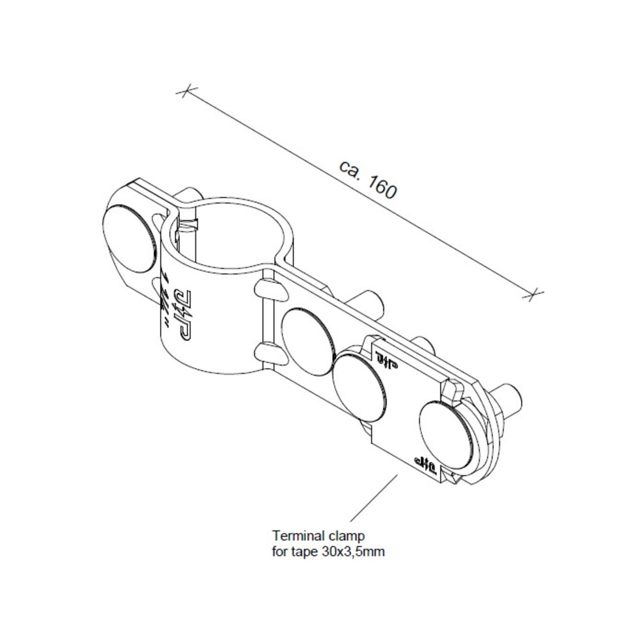 ELIT TKK-V4A-Ø42-30x3,5mm