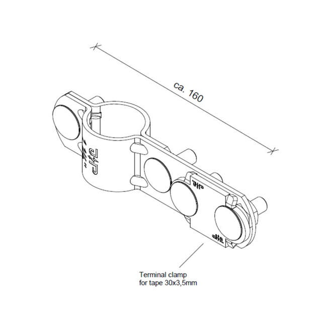 ELIT TKK-V4A-Ø42-30x3,5mm