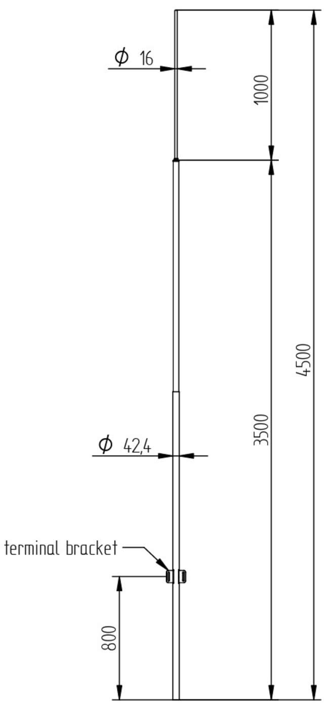 ELIT LOF-V2A-ALU-4500MM