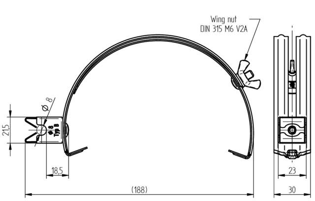 ELIT MØNFEST-CU-Ø8MM