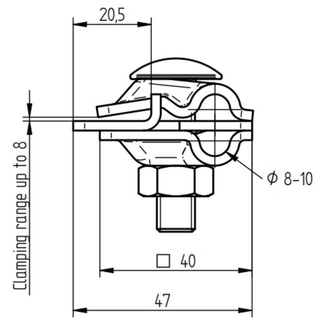 ELIT FALS-KLEMØ8-10MM