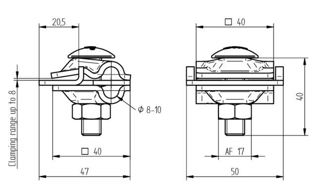 ELIT FALS-KLEM-GALV-Ø810MM