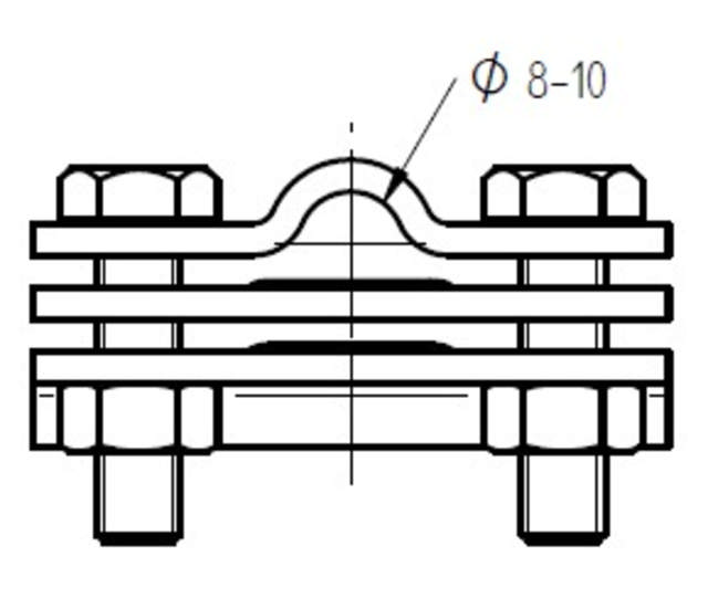 ELIT KRYSS-KLEM-V4A-Ø810MM